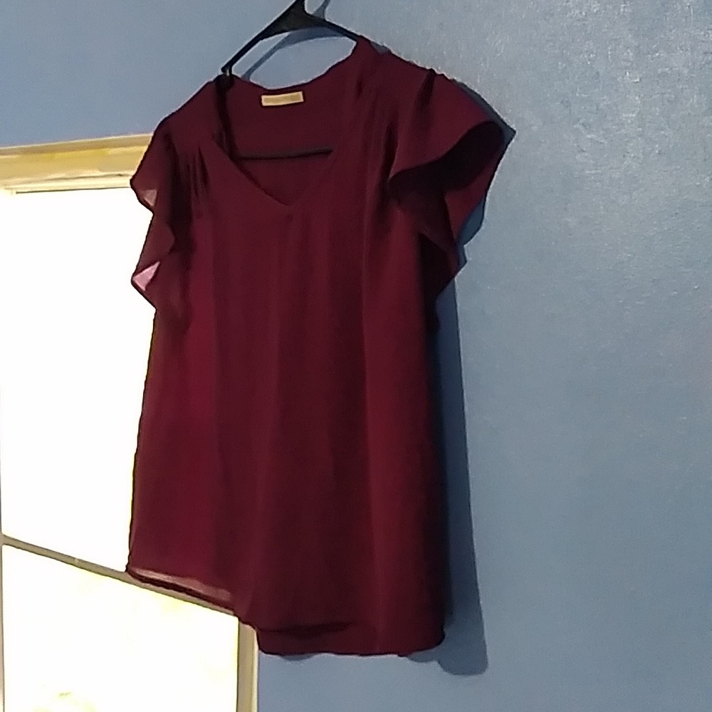 Small dark purple blouse